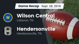Recap: Wilson Central  vs. Hendersonville  2018