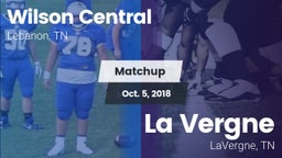 Matchup: Wilson Central vs. La Vergne  2018