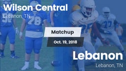 Matchup: Wilson Central vs. Lebanon  2018