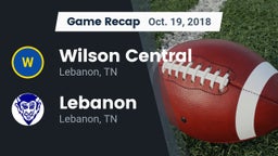 Recap: Wilson Central  vs. Lebanon  2018