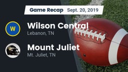 Recap: Wilson Central  vs. Mount Juliet  2019