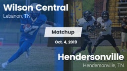 Matchup: Wilson Central vs. Hendersonville  2019