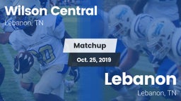 Matchup: Wilson Central vs. Lebanon  2019