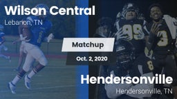 Matchup: Wilson Central vs. Hendersonville  2020