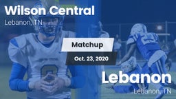 Matchup: Wilson Central vs. Lebanon  2020