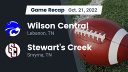 Recap: Wilson Central  vs. Stewart's Creek  2022