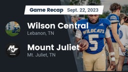 Recap: Wilson Central  vs. Mount Juliet  2023