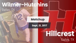 Matchup: Wilmer-Hutchins vs. Hillcrest  2017