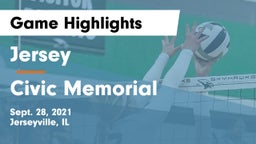 Jersey  vs Civic Memorial  Game Highlights - Sept. 28, 2021