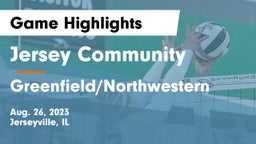 Jersey Community  vs Greenfield/Northwestern  Game Highlights - Aug. 26, 2023