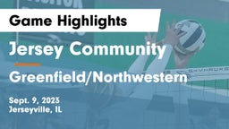 Jersey Community  vs Greenfield/Northwestern  Game Highlights - Sept. 9, 2023