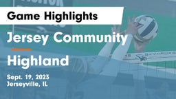 Jersey Community  vs Highland  Game Highlights - Sept. 19, 2023