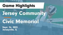 Jersey Community  vs Civic Memorial  Game Highlights - Sept. 26, 2023