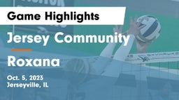 Jersey Community  vs Roxana  Game Highlights - Oct. 5, 2023