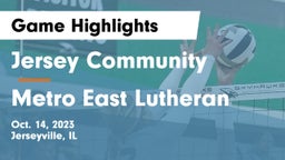 Jersey Community  vs Metro East Lutheran Game Highlights - Oct. 14, 2023