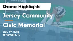 Jersey Community  vs Civic Memorial  Game Highlights - Oct. 19, 2023