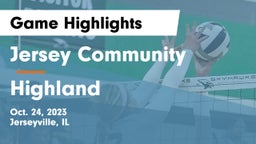 Jersey Community  vs Highland  Game Highlights - Oct. 24, 2023