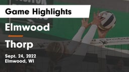 Elmwood  vs Thorp Game Highlights - Sept. 24, 2022