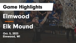Elmwood  vs Elk Mound Game Highlights - Oct. 5, 2023
