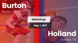 Matchup: Burton vs. Holland  2016