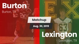 Matchup: Burton vs. Lexington  2019