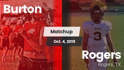 Matchup: Burton vs. Rogers  2019