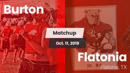 Matchup: Burton vs. Flatonia  2019