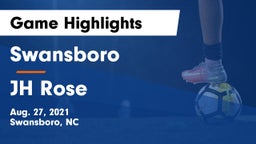Swansboro  vs JH Rose Game Highlights - Aug. 27, 2021