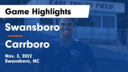 Swansboro  vs Carrboro Game Highlights - Nov. 3, 2022