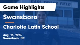 Swansboro  vs Charlotte Latin School Game Highlights - Aug. 25, 2023