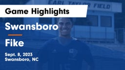 Swansboro  vs Fike  Game Highlights - Sept. 8, 2023
