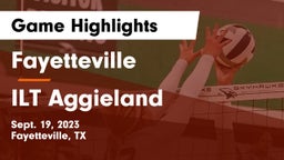 Fayetteville  vs ILT Aggieland Game Highlights - Sept. 19, 2023