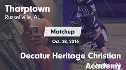 Matchup: Tharptown vs. Decatur Heritage Christian Academy  2016