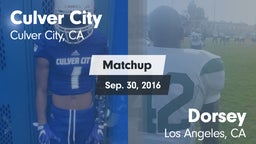 Matchup: Culver City vs. Dorsey  2016