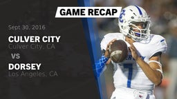 Recap: Culver City  vs. Dorsey  2016