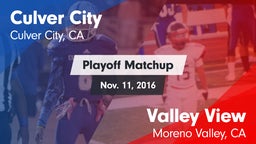 Matchup: Culver City vs. Valley View  2016