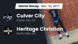 Recap: Culver City  vs. Heritage Christian   2017