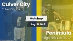 Matchup: Culver City vs.  Peninsula  2018