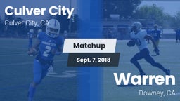 Matchup: Culver City vs. Warren  2018