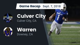 Recap: Culver City  vs. Warren  2018