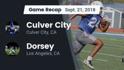 Recap: Culver City  vs. Dorsey  2018