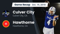 Recap: Culver City  vs. Hawthorne  2018