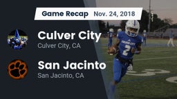 Recap: Culver City  vs. San Jacinto  2018