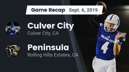 Recap: Culver City  vs.  Peninsula  2019
