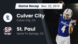 Recap: Culver City  vs. St. Paul  2019