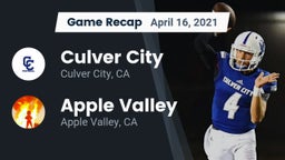 Recap: Culver City  vs. Apple Valley  2021