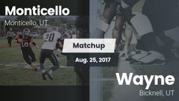 Matchup: Monticello vs. Wayne  2017