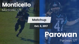 Matchup: Monticello vs. Parowan  2017