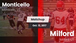 Matchup: Monticello vs. Milford  2017