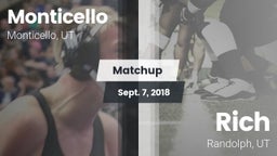 Matchup: Monticello vs. Rich  2018